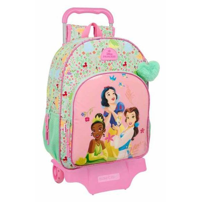 Mochila Escolar con Ruedas Disney Princess Bloom 33 x 42 x 14 cm