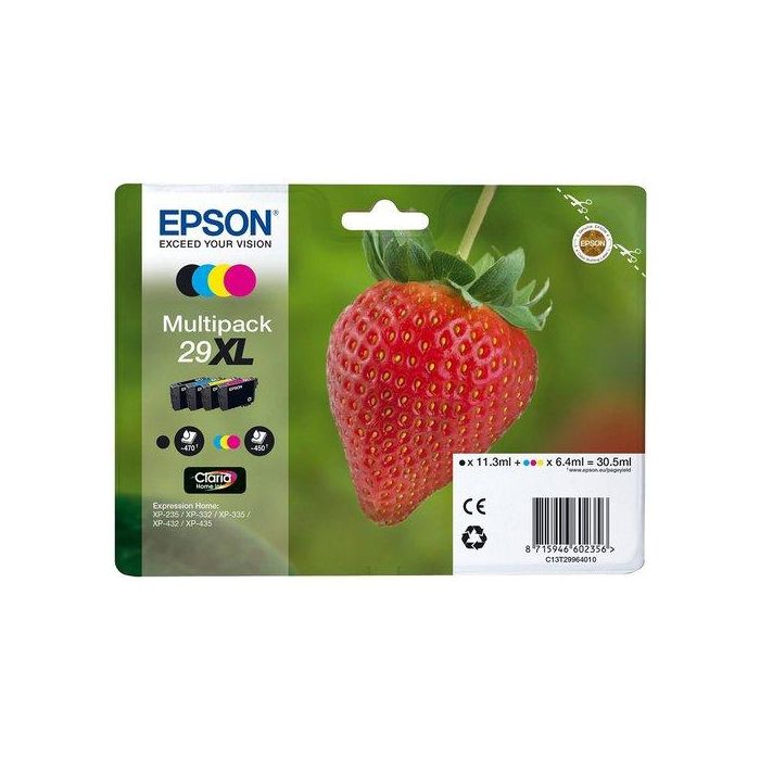Cartucho Inkjet Epson T299640 Nº29Xl Expression Home Xp-235/332/335/432/435 Multipack