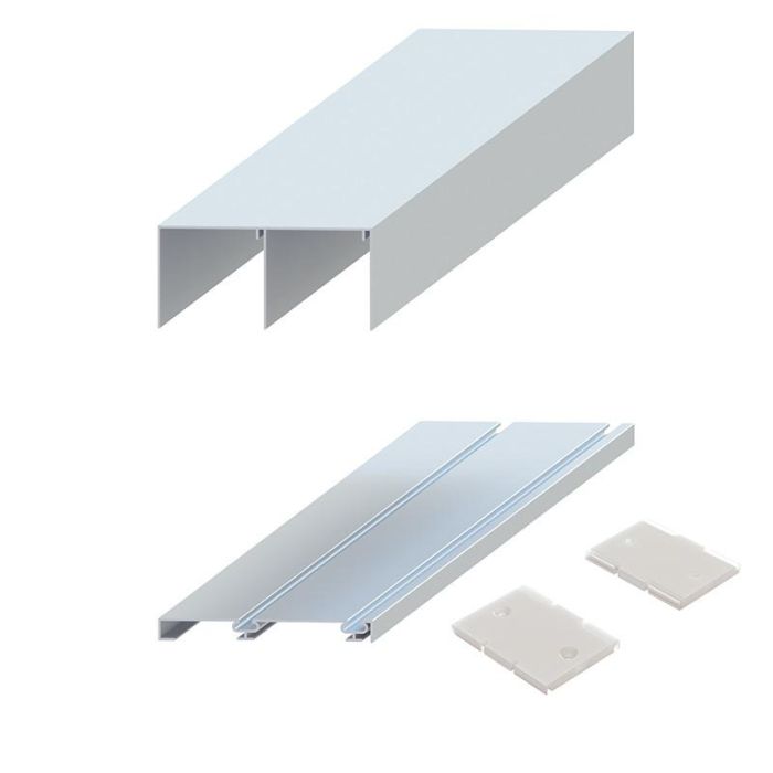 Herrajes Fab.Nacional A85 Sp19 Kit Guia Berna Plata Mate 3M
