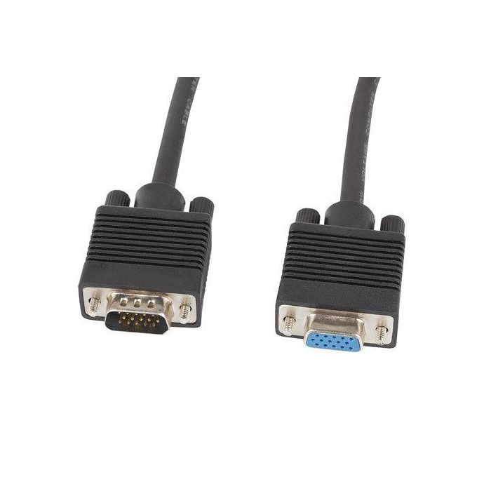 Lanberg Cable VGA Macho Hembra con Ferrita Negro 3 Metros 1920x1080