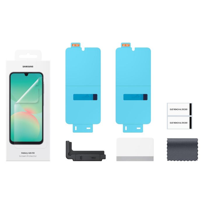 Samsung EF-UA266 Protector de Pantalla para Samsung Galaxy A26 5G, Transparente, Anti-huellas, Resistente a Rayones, 1 Pieza 3