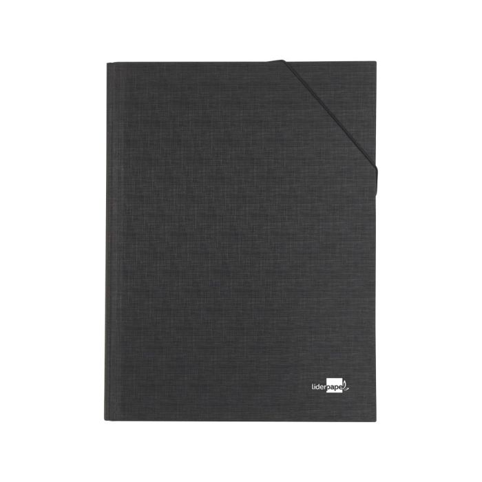 Carpeta Clasificadora Liderpapel 12 Departamentos Folio Prolongado Carton Forrado Negra 1