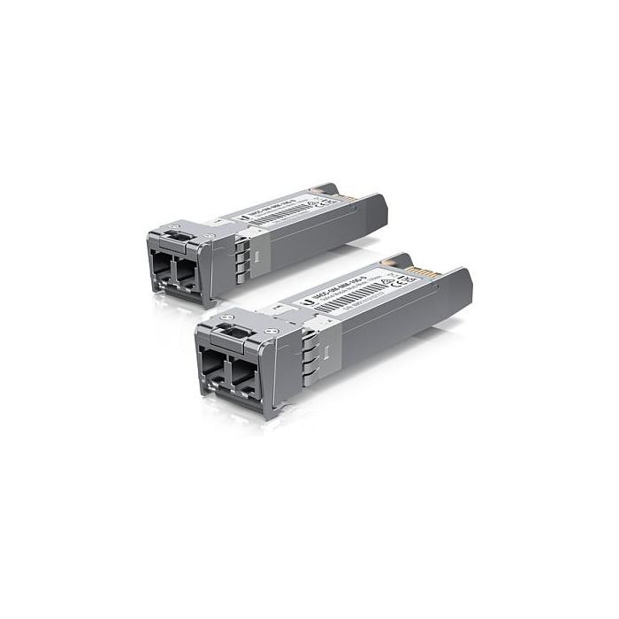Ubiquiti UACC-OM-MM-10G-D Módulo SFP+ Multimodo 10G 850nm 2xLC 300m para Fiber - Pack de 2 Ubiquiti UACC-OM-MM-10G-D Módulo SFP+ Multimodo 10G 850nm 2xLC 300m para Fiber - Pack de 2