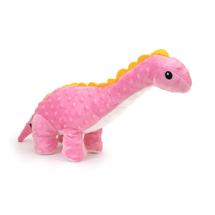 Gloria Peluche Orhy Dino para Perro, Juguete Textura Blanda con Squeacker, Color Pink 3