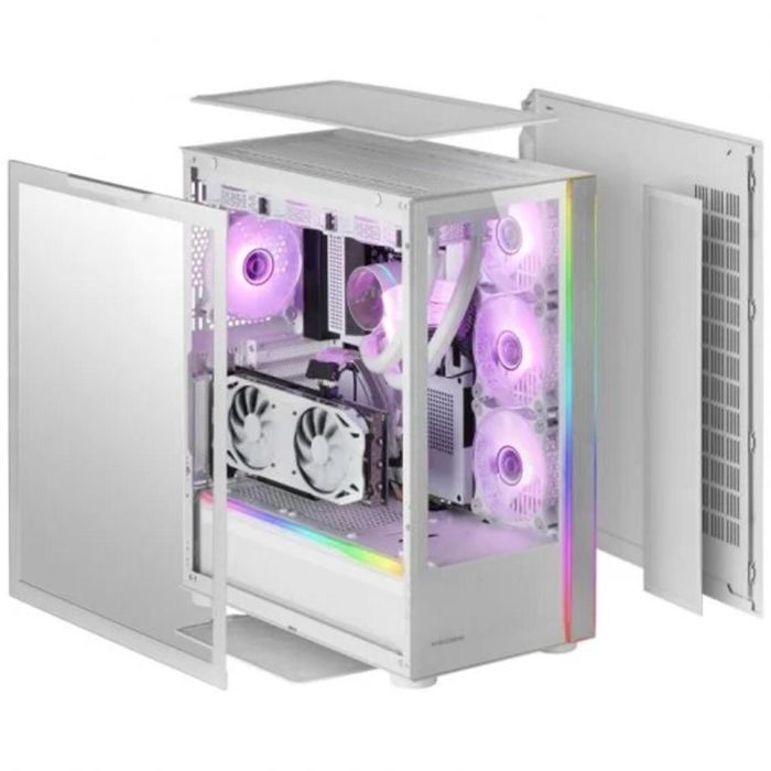 Mars Gaming MC-ULTRA Torre Gaming PC XXL E-ATX ARGB con Doble Ventana de Cristal Templado y Soporte para Refrigeración Líquida 3