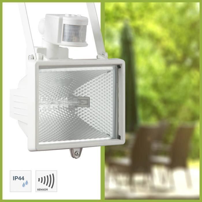 Proyector BRILLIANT con detector TANKO - R7s - 1x400W - Color blanco 1 Proyector BRILLIANT con detector TANKO - R7s - 1x400W - Color blanco 1