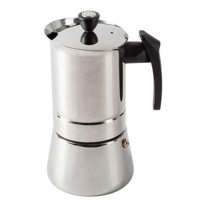 San Ignacio Cafetera italiana sg-3593 de acero inoxidable 9 tazas, apta inducción, vitrocerámica y gas 1