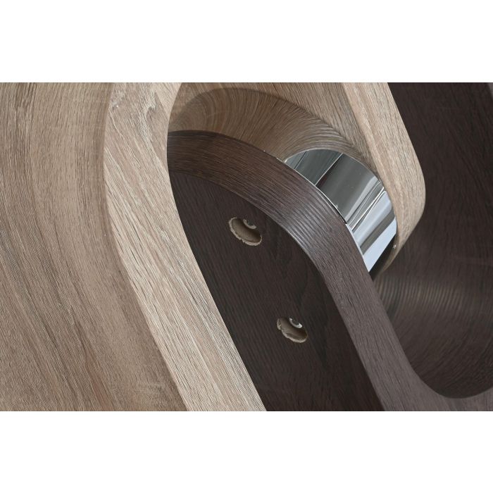 Mesa Centro Moderno DKD Home Decor Transparente Plateado 60 x 45 x 120 cm