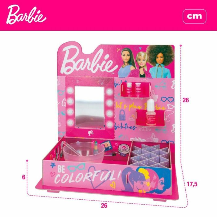 Kit para crear Maquillaje Lisciani Giochi Barbie 15 Piezas Pintalabios 1 Kit para crear Maquillaje Lisciani Giochi Barbie 15 Piezas Pintalabios 1