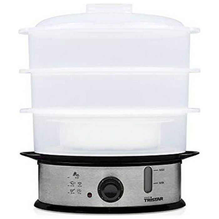 Cocedor a Vapor Eléctrico Tristar VS-3914 12 L 1200W Blanco Plástico 1200 W 3 Cocedor a Vapor Eléctrico Tristar VS-3914 12 L 1200W Blanco Plástico 1200 W 3