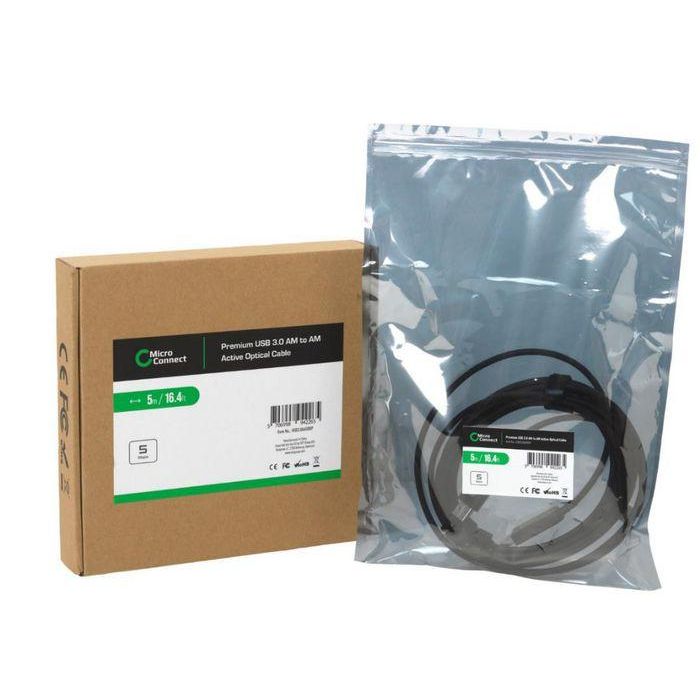 MicroConnect Premium Optic Fiber USB 3.2 Gen 1 A Cable, 5m 1 MicroConnect Premium Optic Fiber USB 3.2 Gen 1 A Cable, 5m 1