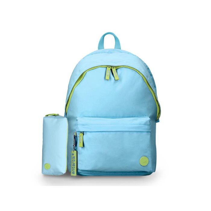 Mochila Antartik Teens 20 L Compartimento Para Portatil Color Turquesa 420 X 160 X 300 mm 10