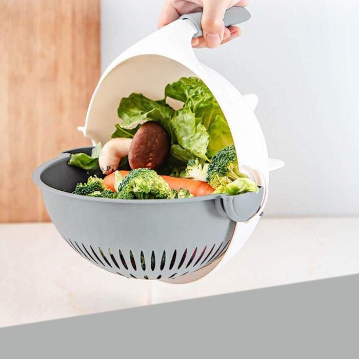 Cortador de Verduras 9 en 1 con Escurridor Quttin (6 Unidades) 8 Cortador de Verduras 9 en 1 con Escurridor Quttin (6 Unidades) 8