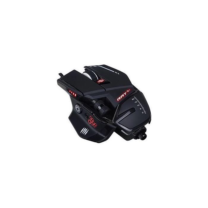 MadCatz R.A.T. 6+ Negro Ratón Gaming Óptico USB 12000 DPI 12000 pps, 11 Botones, Iluminación RGB, para Mano Derecha