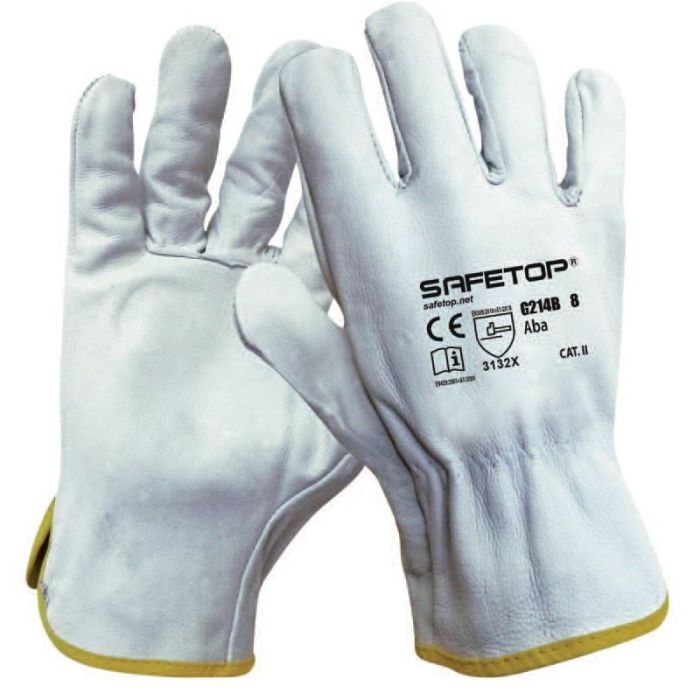 Guante Piel Bovino G214B Tallas 8-10 T/Guante Talla L-9 Safetop Guante Piel Bovino G214B Tallas 8-10 T/Guante Talla L-9 Safetop