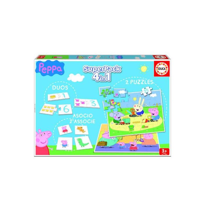 Educa Borrás 16229 Juego Educa Superpack Peppa Pig +3 Años