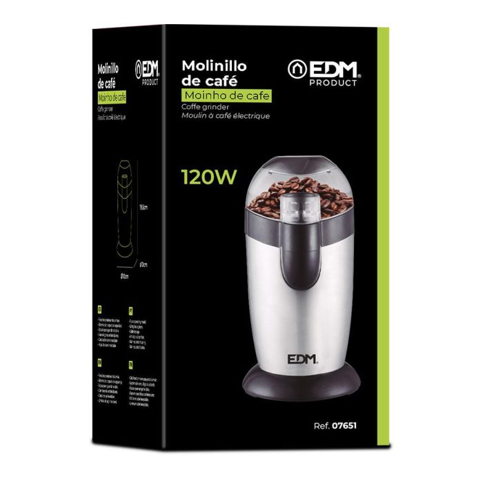 Edm Molinillo de Café 120W Acero Inoxidable 2