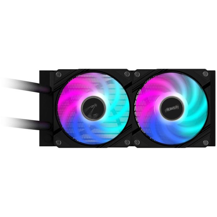 Gigabyte AORUS WATERFORCE II 240 G2 Kit Refrigeración Líquida AIO CPU 2x120mm RGB Compatible Intel LGA 1200/1700 y AMD AM4/AM5 3