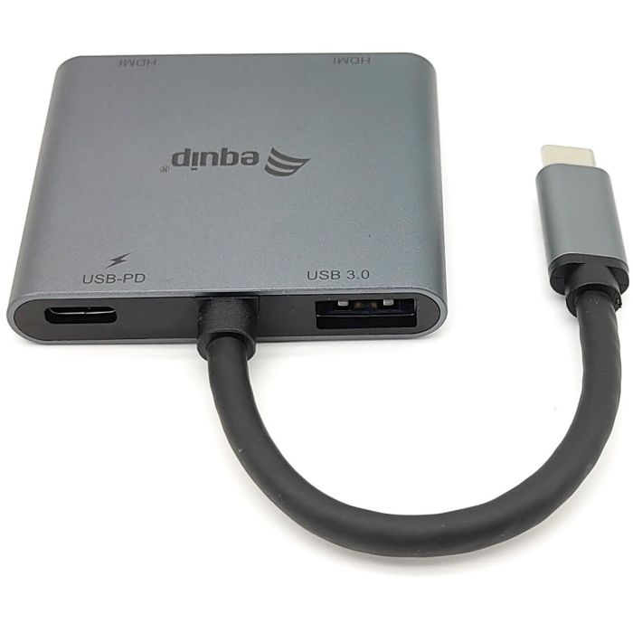 Hub USB Equip 133484 Gris 4 Hub USB Equip 133484 Gris 4