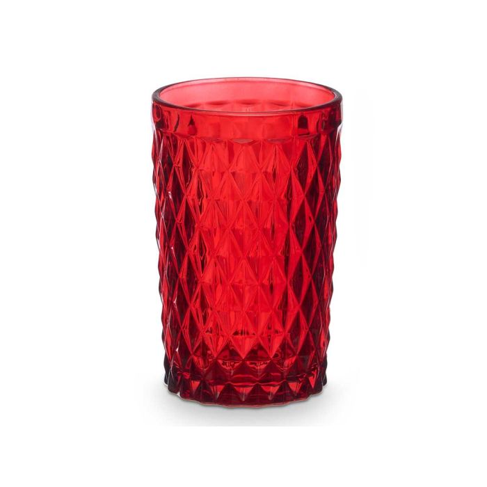 Vaso Diamante Rojo 370 Ml Vivalto 8X12CM (24 Unidades) 1 Vaso Diamante Rojo 370 Ml Vivalto 8X12CM (24 Unidades) 1