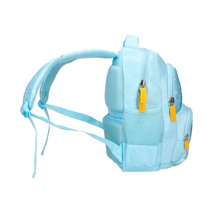 Liderpapel Mochila Multibolsillo Infantil Azul Flowers 350x110x270 mm 12