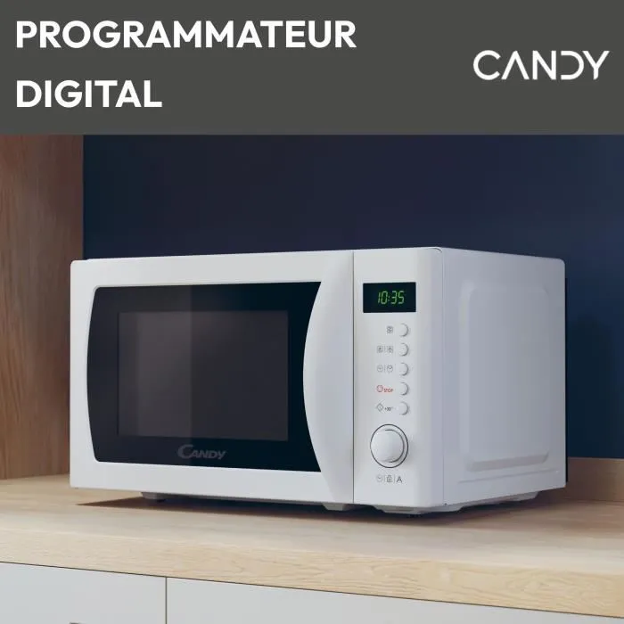 Candy CMWA20SDLW Microondas 20L 700W Blanco con 8 Programas Automáticos y UI Digital 2