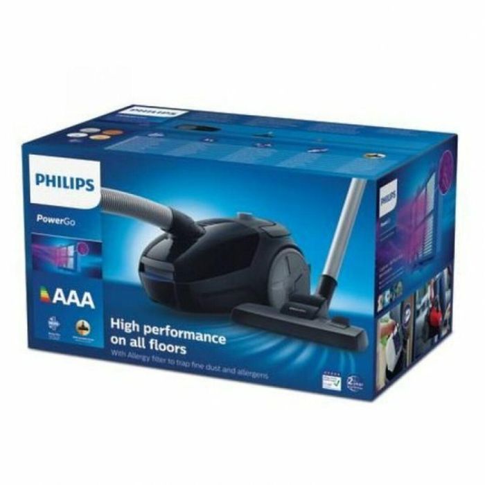 Philips Aspirador de bote con bolsa FC8241/09, 900 W, 77 dB - Negro intenso 1