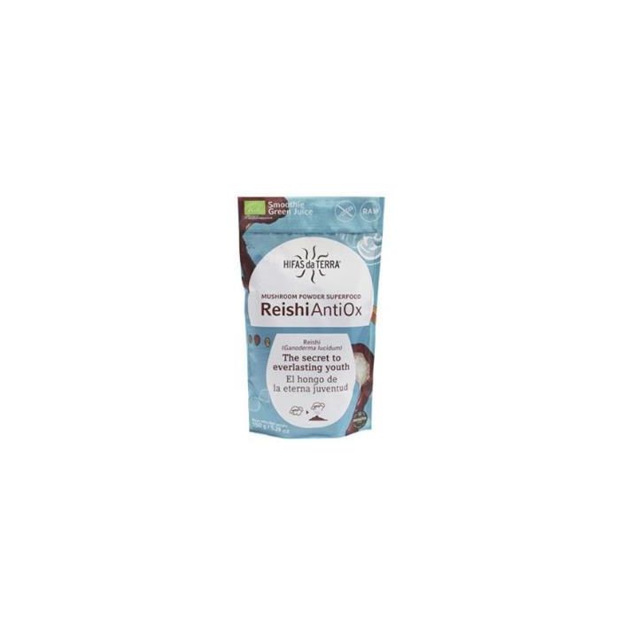 HIFAS DA TERRA Reishi Antiox Polvo Ecológico 100g – Suplemento Hongo Antioxidante Ganoderma Lucidum