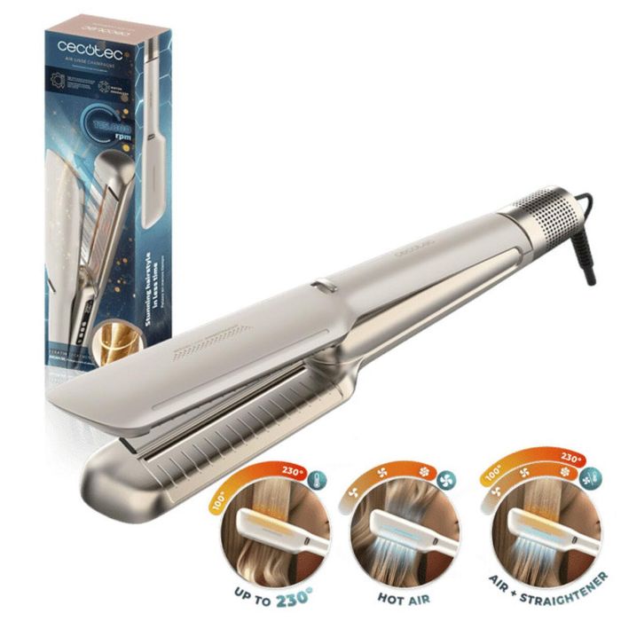 Plancha de Pelo Cecotec Air Lisse Champagne 45 W 40 cm 13