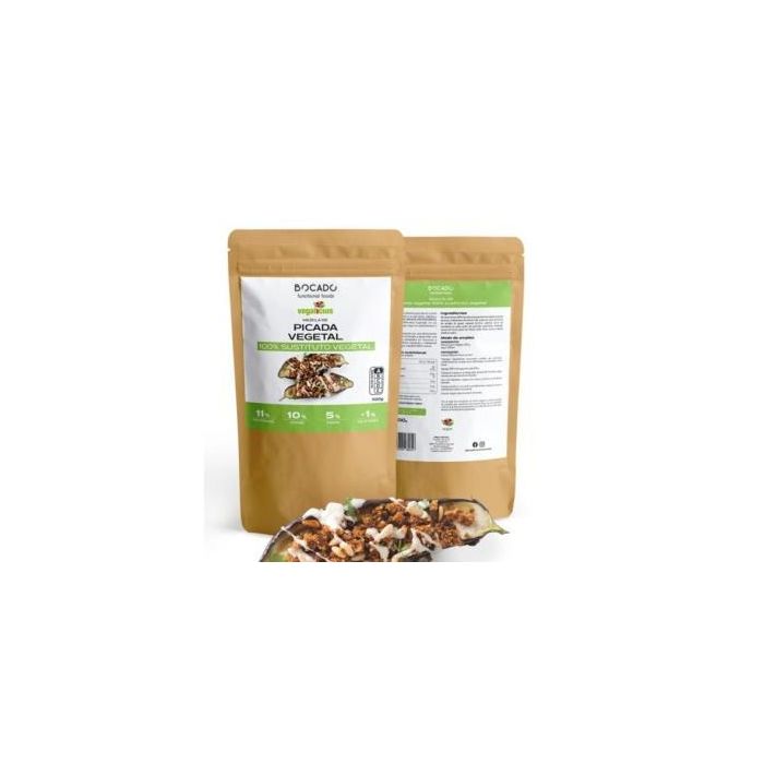 BOCADO Mezcla de Picada Vegetal 500g, 100% Sustitutiva, Alta en Proteínas, Vegana