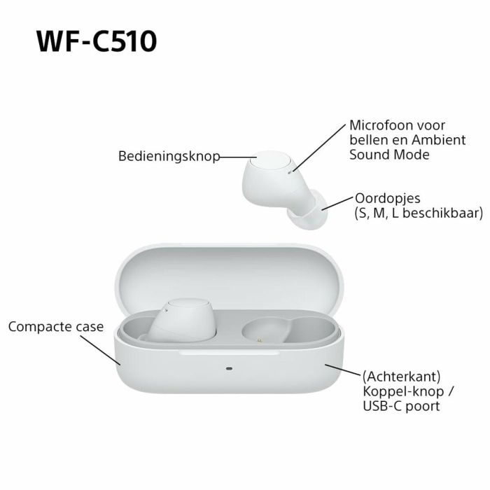 Auriculares Bluetooth Sony WF-C510 Blanco 35 Auriculares Bluetooth Sony WF-C510 Blanco 35