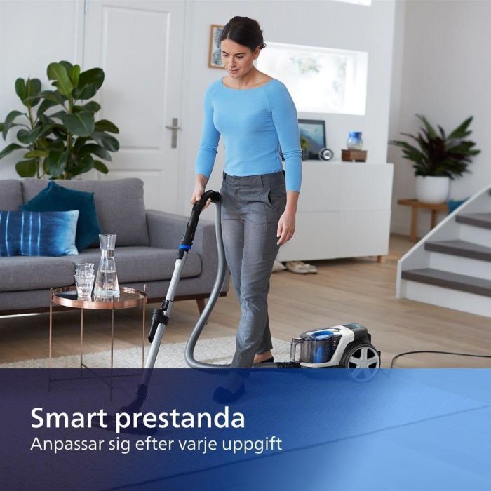 Philips Aspiradora PowerPro FC9332/09 sin Bolsa, 900W, Filtro Antialérgico H13, Cilíndrica Compacta, Clase A 4