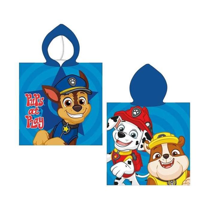 Poncho microfibra paw patrol 50x115 cm 1 Poncho microfibra paw patrol 50x115 cm 1