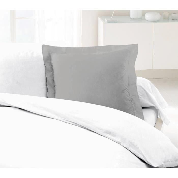 Lovely Home Juego de 2 fundas de almohada 100% algodón tejido denso 54 hilos 63x63 cm gris claro Certificado OEKO-TEX Lovely Home Juego de 2 fundas de almohada 100% algodón tejido denso 54 hilos 63x63 cm gris claro Certificado OEKO-TEX