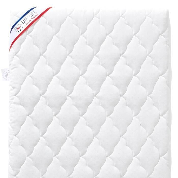 Colchón para bebé climatizado - 70x140x10 cm - Reversible - Funda desenfundable - Antiácaros - Fabricado en Francia 1 Colchón para bebé climatizado - 70x140x10 cm - Reversible - Funda desenfundable - Antiácaros - Fabricado en Francia 1
