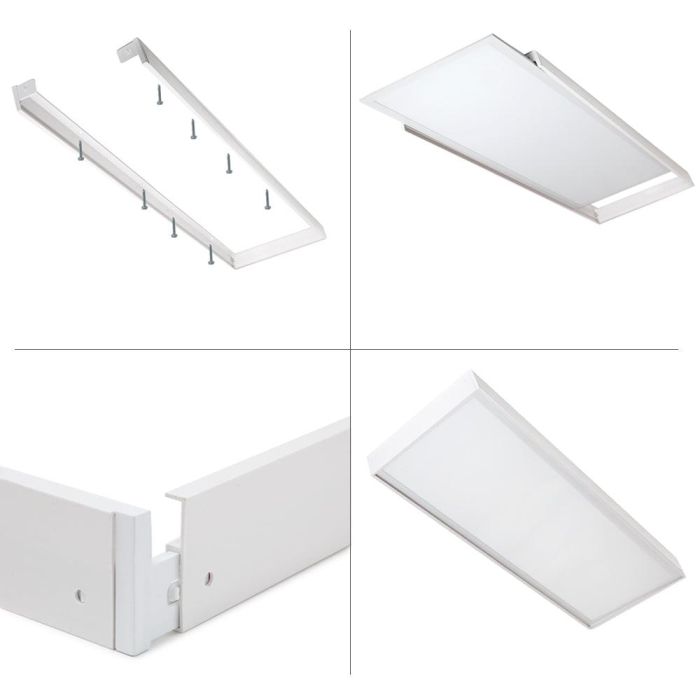 HO-KITPAN120X60-72W-CW Panel LED 120x60cm con Kit de Superficie 72W 7.900Lm 6000K Blanco Frío Ultra Fino 40.000h 1 HO-KITPAN120X60-72W-CW Panel LED 120x60cm con Kit de Superficie 72W 7.900Lm 6000K Blanco Frío Ultra Fino 40.000h 1