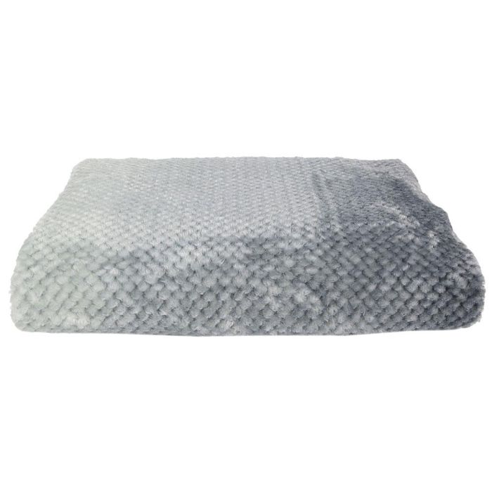 Home Deco Factory Manta Gris Tie Dye XXL Punto Nido Abeja Suave 150x200 cm 1