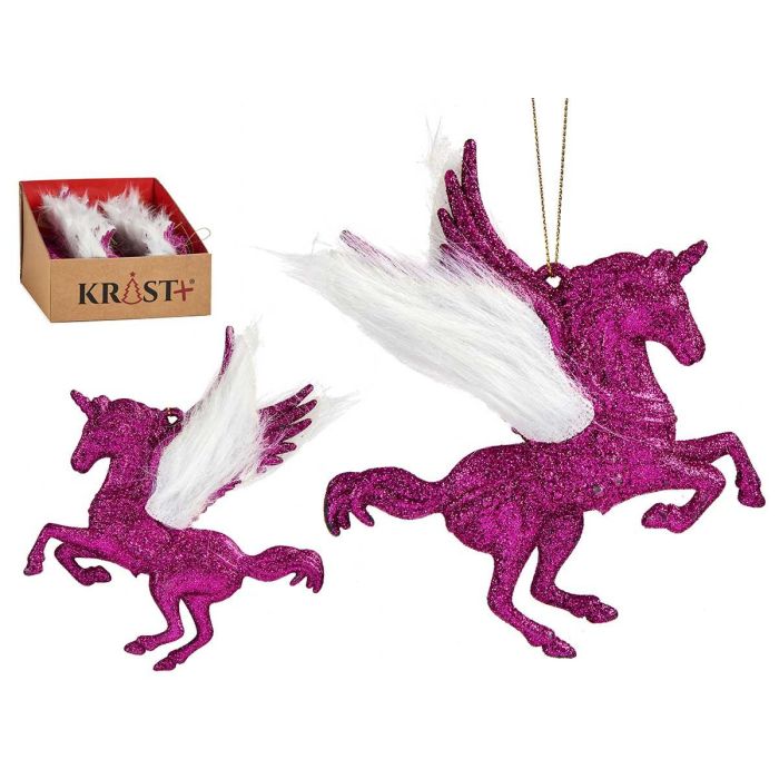 Adorno Árbol Navidad Unicornio Fucsia Krist+ 13x13x2 cm (48 Unidades) Adorno Árbol Navidad Unicornio Fucsia Krist+ 13x13x2 cm (48 Unidades)