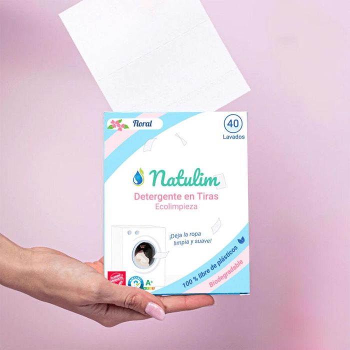 Detergente en tiras natulim floral 40 lavados 3 Detergente en tiras natulim floral 40 lavados 3