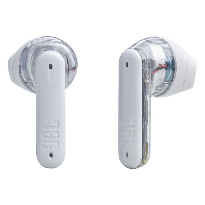 JBL Tune Flex True Wireless Auriculares Intrauditivos con Cancelación Activa de Ruido (ANC), Bluetooth 5.2, IPX4, Blanco Fantasma