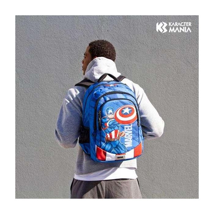 Karactermania Mochila Capitán América Run. Plus Fan 44x34x21 cm Ripstop 9