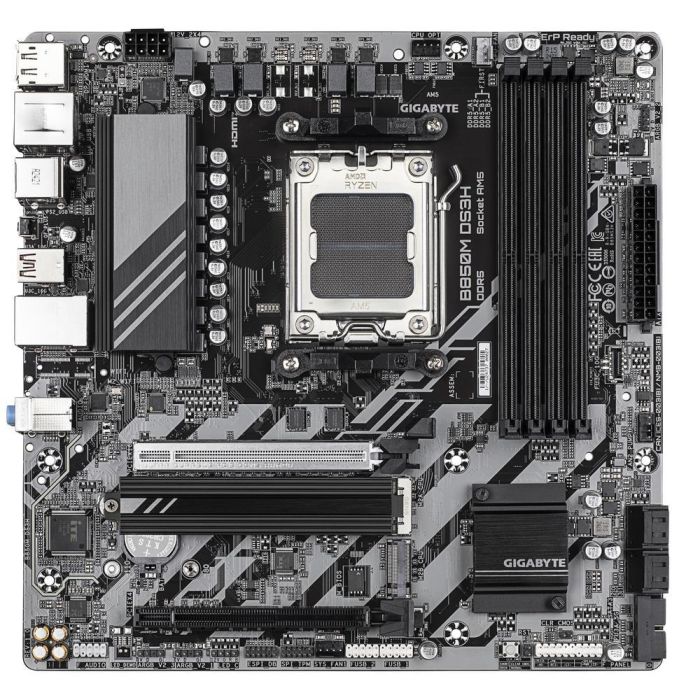 GIGABYTE 9MB85MS3H-00-G10 B850M DS3H Placa Base AMD Ryzen Serie 9000 DDR5 8200MHz PCIe 5.0 M.2 LAN 2.5 USB 3.2 Gen 2 1