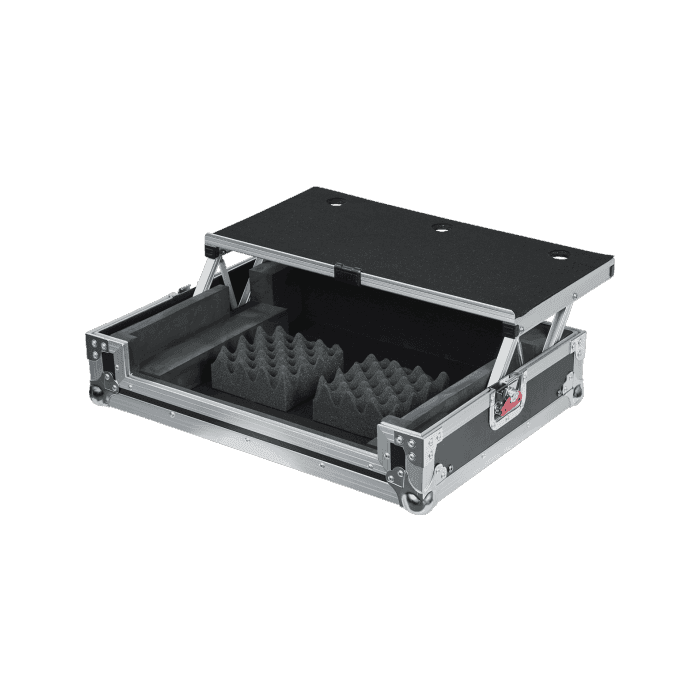 Gator Flightcase Controlador Pequeño Gtour Compatible con Numark Mixtrack Quad, Pioneer DDJ-SB, Denon DN-MC6000 MK2, Akai MPK249, J Audio Encore 2000 2