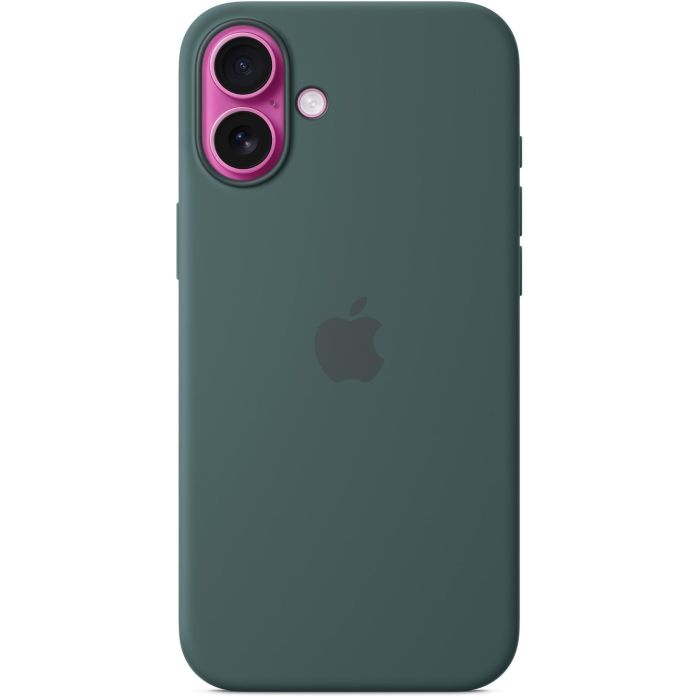 Apple Funda de Silicona con MagSafe para iPhone 16 Plus - Verde Lago 2 Apple Funda de Silicona con MagSafe para iPhone 16 Plus - Verde Lago 2