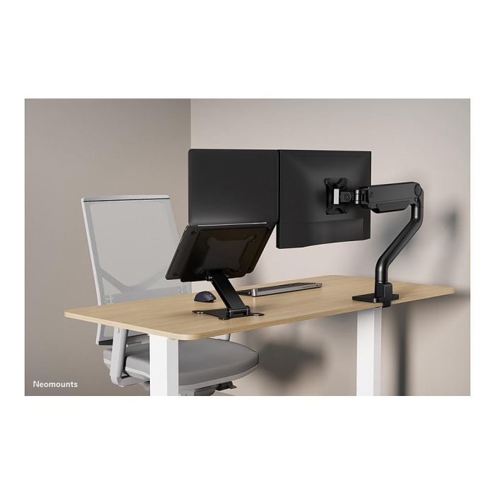 Neomounts DS20-740BL1 Soporte para portátil para pantallas de 11-15", hasta 5 kg, altura ajustable 1,7-16,8 cm, plegable, compacto, negro 10