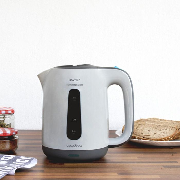 Hervidor Cecotec ThermoSense 170 2200W 1,7 L Gris Plástico 2200 W 1850-2200 W 1,7 L 2