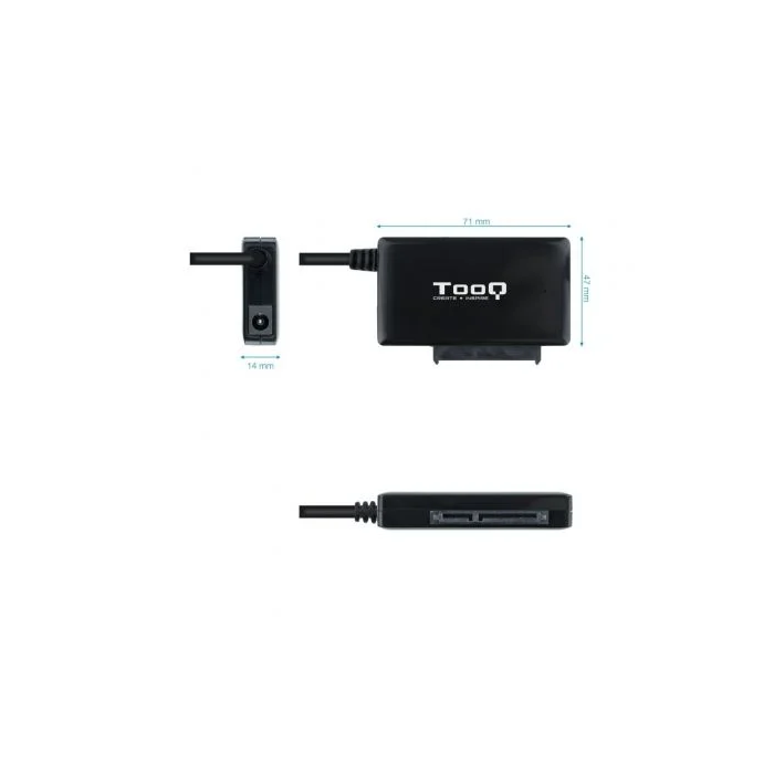 Tooq TQHDA-01A Adaptador para Discos Duros 2.5"/3.5" SATA USB 3.0 Macho 1
