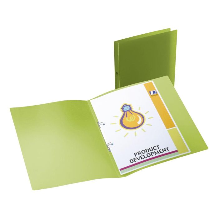 Carpeta Liderpapel 2 Anillas Redondas Mini 15 mm 49073 Polipropileno Din A4 Verde Translucido 1