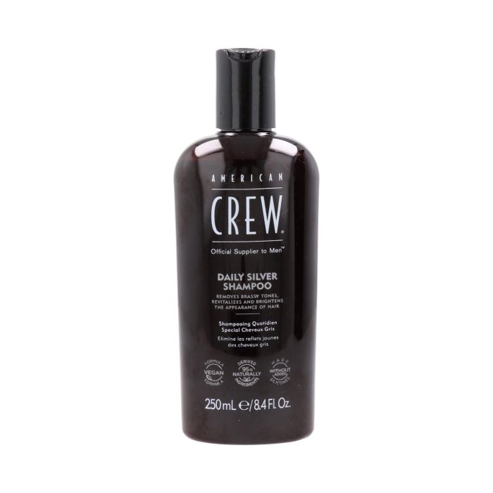American Crew Champú Daily Silver Hidratante para Cabellos Blancos o Canas 250 ml