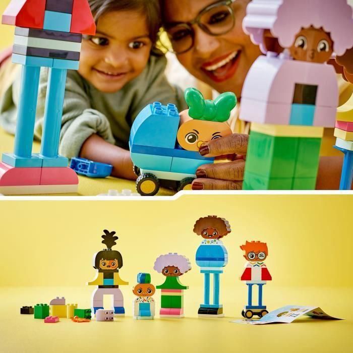 LEGO 10423 DUPLO My Town Personajes para Construir con Diferentes Emociones, Juguete con 71 Ladrillos con 5 Personajes 3